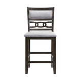 Amherst Counter Side Chair W/Fabric Cushion Dark Finish (2 Per Pack) - Tampa Furniture Outlet