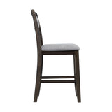 Amherst Counter Side Chair W/Fabric Cushion Dark Finish (2 Per Pack) - Tampa Furniture Outlet