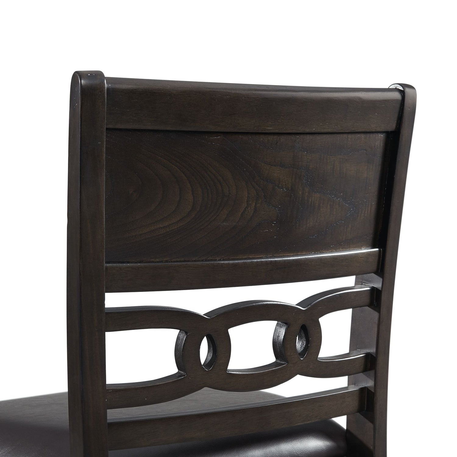 Amherst Counter Side Chair W/PU Cushion Dark Finish (2 Per Pack) - Tampa Furniture Outlet