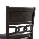 Amherst Counter Height 5PC Dining Set-Table and Four Faux Leather Side Chairs in Walnut - Tampa Furniture Outlet