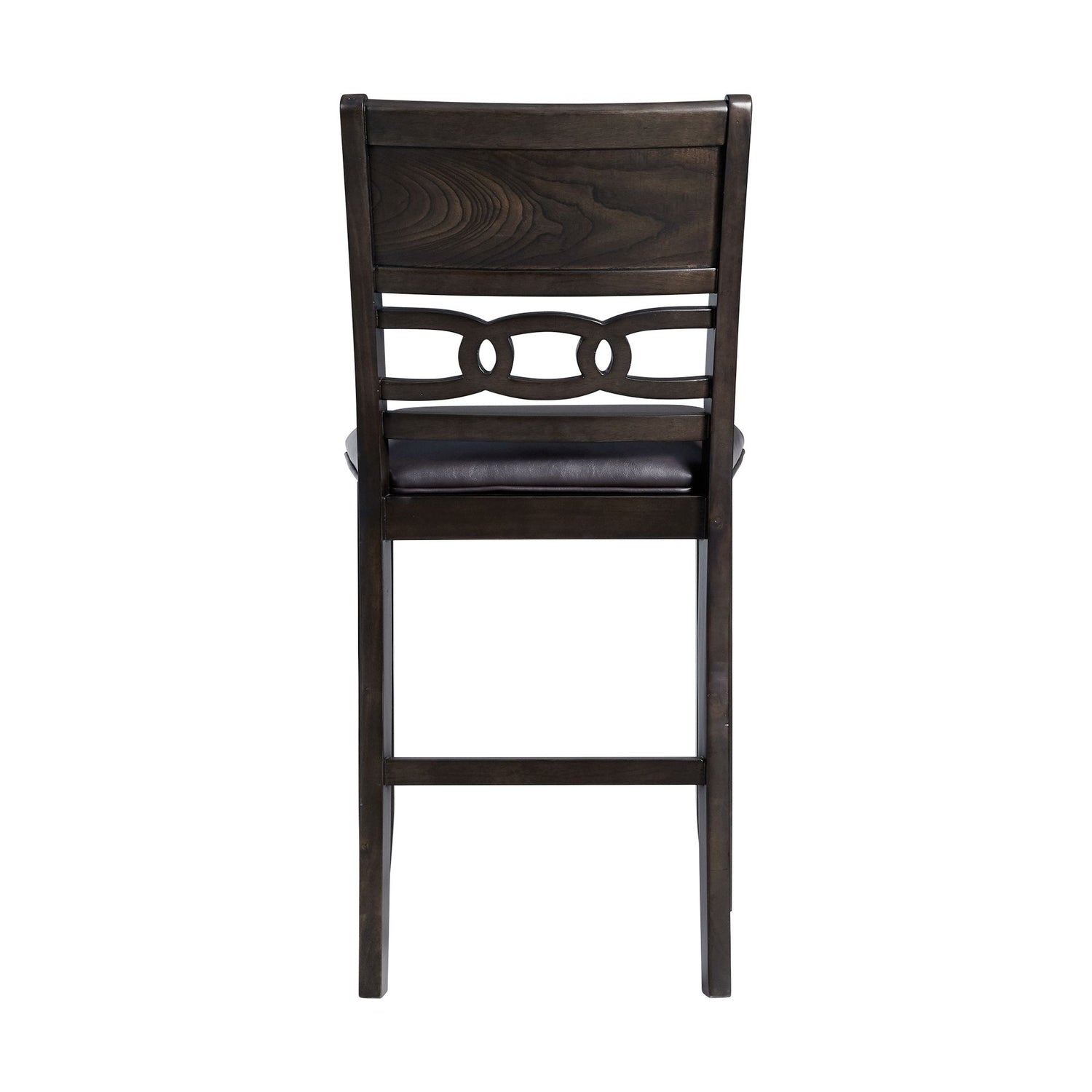 Amherst Counter Side Chair W/PU Cushion Dark Finish (2 Per Pack) - Tampa Furniture Outlet