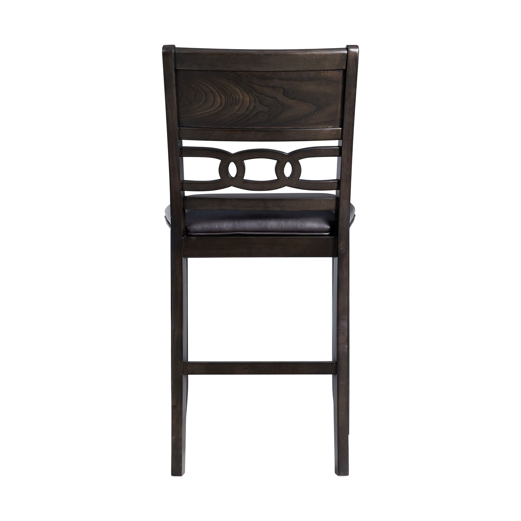 Amherst Counter Side Chair W/PU Cushion Dark Finish (2 Per Pack) - Tampa Furniture Outlet