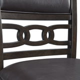 Amherst Counter Side Chair W/PU Cushion Dark Finish (2 Per Pack) - Tampa Furniture Outlet