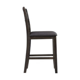 Amherst Counter Side Chair W/PU Cushion Dark Finish (2 Per Pack) - Tampa Furniture Outlet
