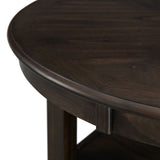 Amherst Counter Height 5PC Dining Set-Table and Four Faux Leather Side Chairs in Walnut - Tampa Furniture Outlet