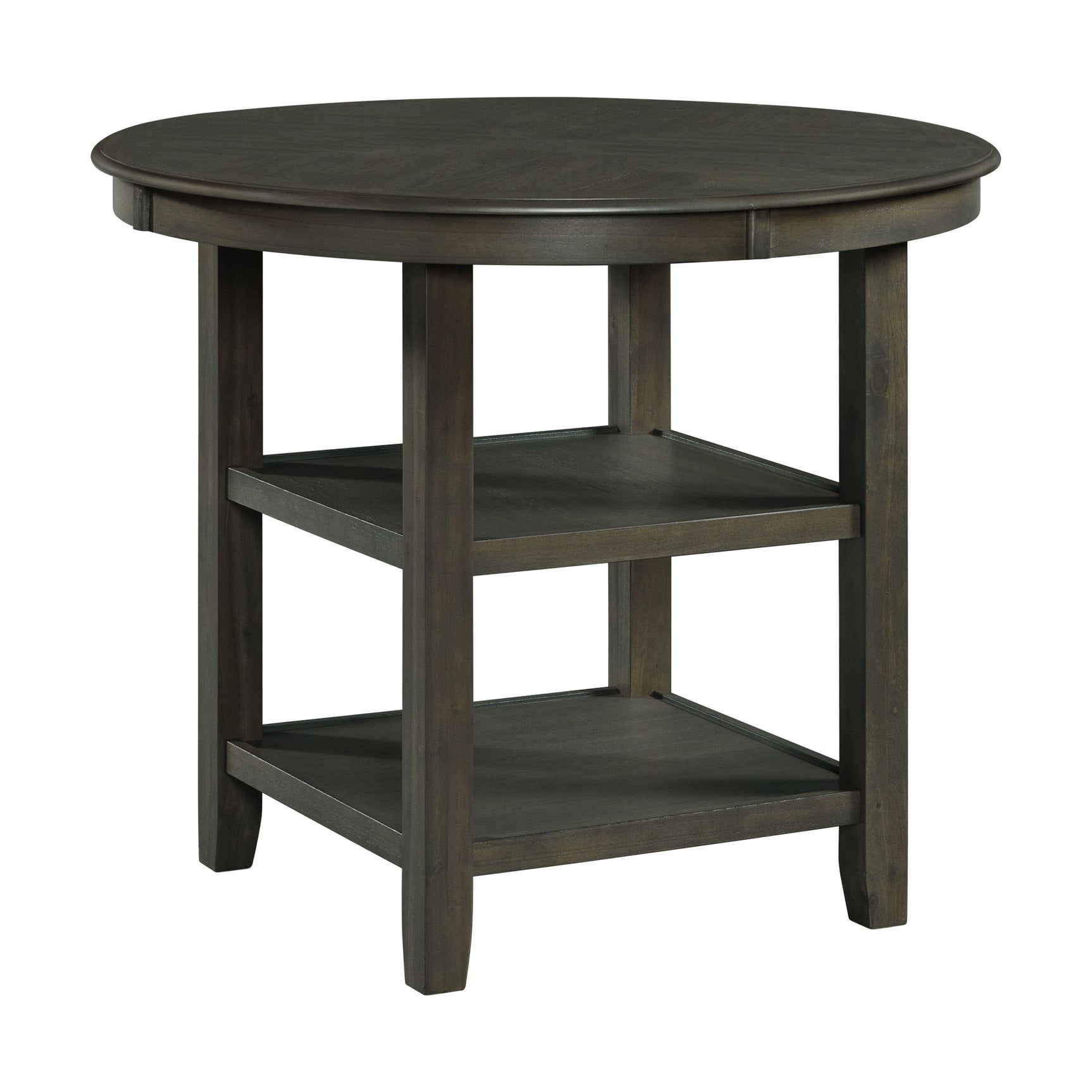 Amherst Counter Table w/Wood Leg Grey Finish - Tampa Furniture Outlet