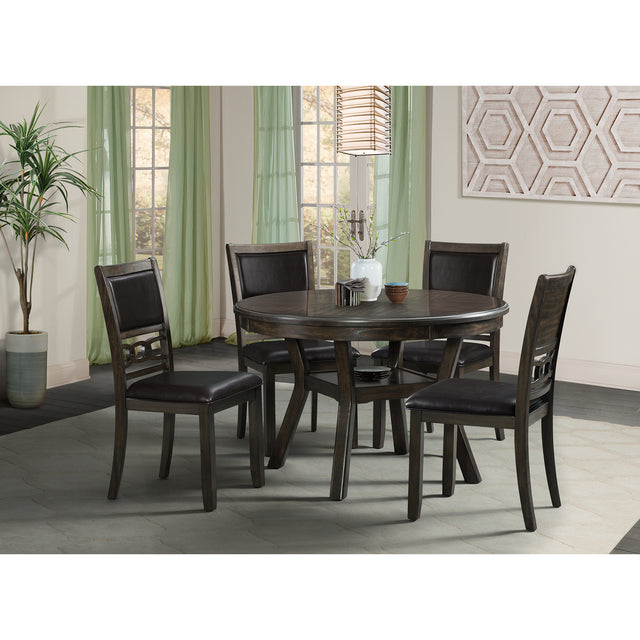 Amherst Dining Table w/Wood Leg Dark Finish – SKU DAH500DT | Elements