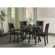 Amherst Standard Height 5PC Dining Set-Table and Four Faux Leather Side Chairs in Walnut – SKU DAH5055PC | Elements