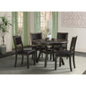 Amherst Standard Height 5PC Dining Set-Table and Four Faux Leather Side Chairs in Walnut – SKU DAH5055PC | Elements
