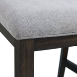 Amherst Dining Side Chair W/Fabric Cushion Dark Finish (2 Per Pack) - Tampa Furniture Outlet