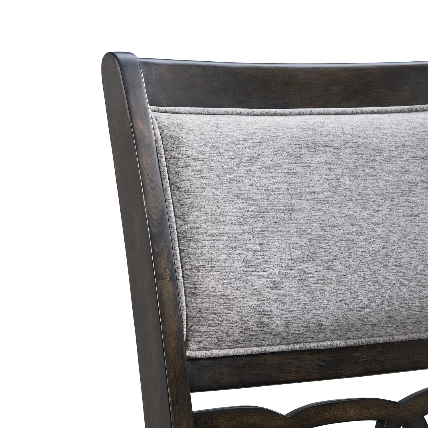 Amherst Dining Side Chair W/Fabric Cushion Dark Finish (2 Per Pack) - Tampa Furniture Outlet