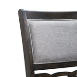 Amherst Dining Side Chair W/Fabric Cushion Dark Finish (2 Per Pack) - Tampa Furniture Outlet