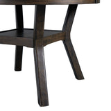 Amherst Standard Height 5PC Dining Set-Table and Four Faux Leather Side Chairs in Walnut - Tampa Furniture Outlet