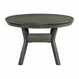 Amherst Dining Table w/Wood Leg Grey Finish - Tampa Furniture Outlet
