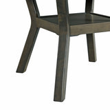 Amherst Dining Table w/Wood Leg Grey Finish - Tampa Furniture Outlet