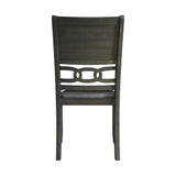 Amherst Dining Side Chair W/Fabric Cushion Side Stretcher Grey Finish (2 Per Pack) - Tampa Furniture Outlet