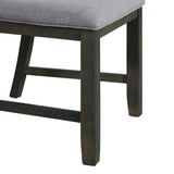 Amherst Dining Side Chair W/Fabric Cushion Side Stretcher Grey Finish (2 Per Pack) - Tampa Furniture Outlet