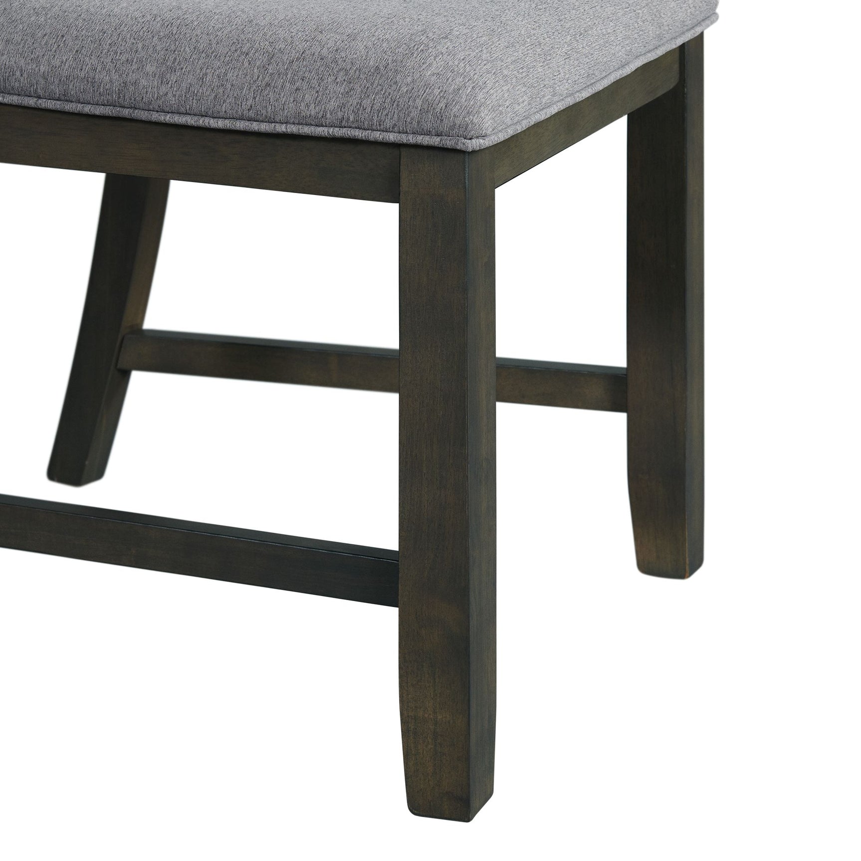 Amherst Dining Side Chair W/Fabric Cushion Side Stretcher Grey Finish (2 Per Pack) - Tampa Furniture Outlet