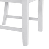 Amherst Dining Side Chair W/Fabric Cushion Side Stretcher White Finish (2 Per Pack) - Tampa Furniture Outlet