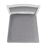 Amherst Dining Side Chair W/Fabric Cushion Side Stretcher White Finish (2 Per Pack) - Tampa Furniture Outlet