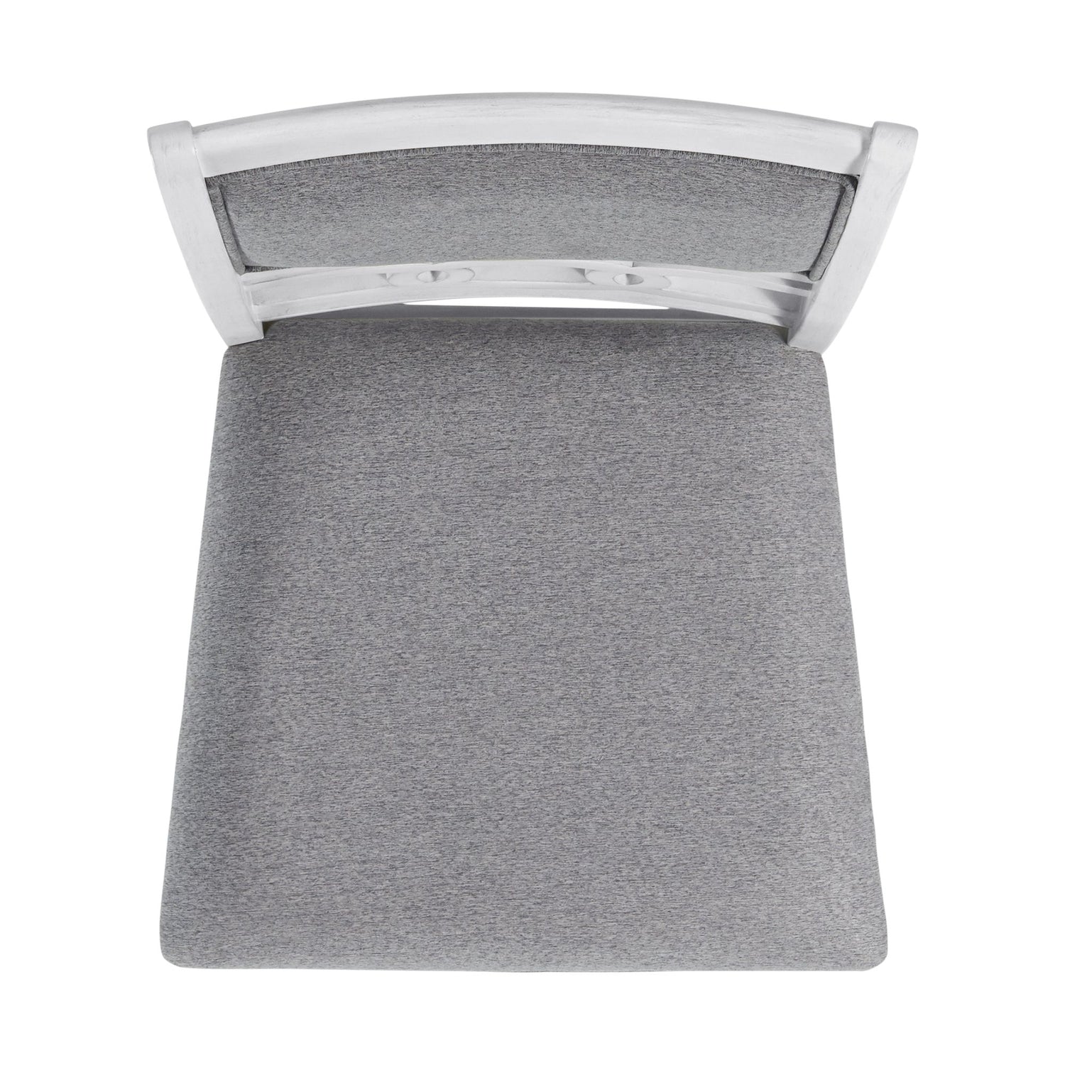 Amherst Counter Side Chair W/Fabric Cushion White Finish (2 Per Pack) - Tampa Furniture Outlet
