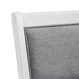 Amherst Dining Side Chair W/Fabric Cushion Side Stretcher White Finish (2 Per Pack) - Tampa Furniture Outlet