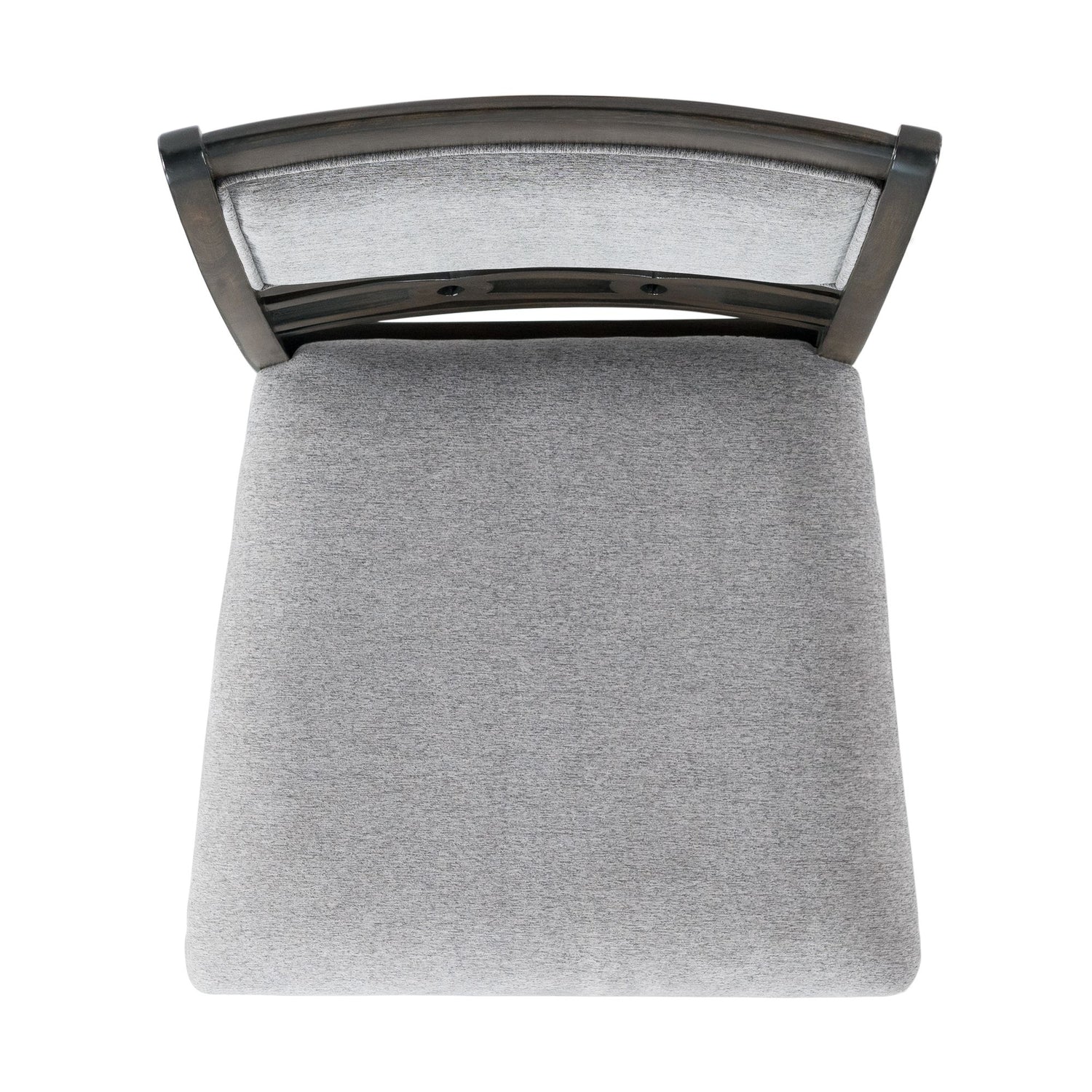 Amherst Dining Side Chair W/Fabric Cushion Side Stretcher Grey Finish (2 Per Pack) - Tampa Furniture Outlet