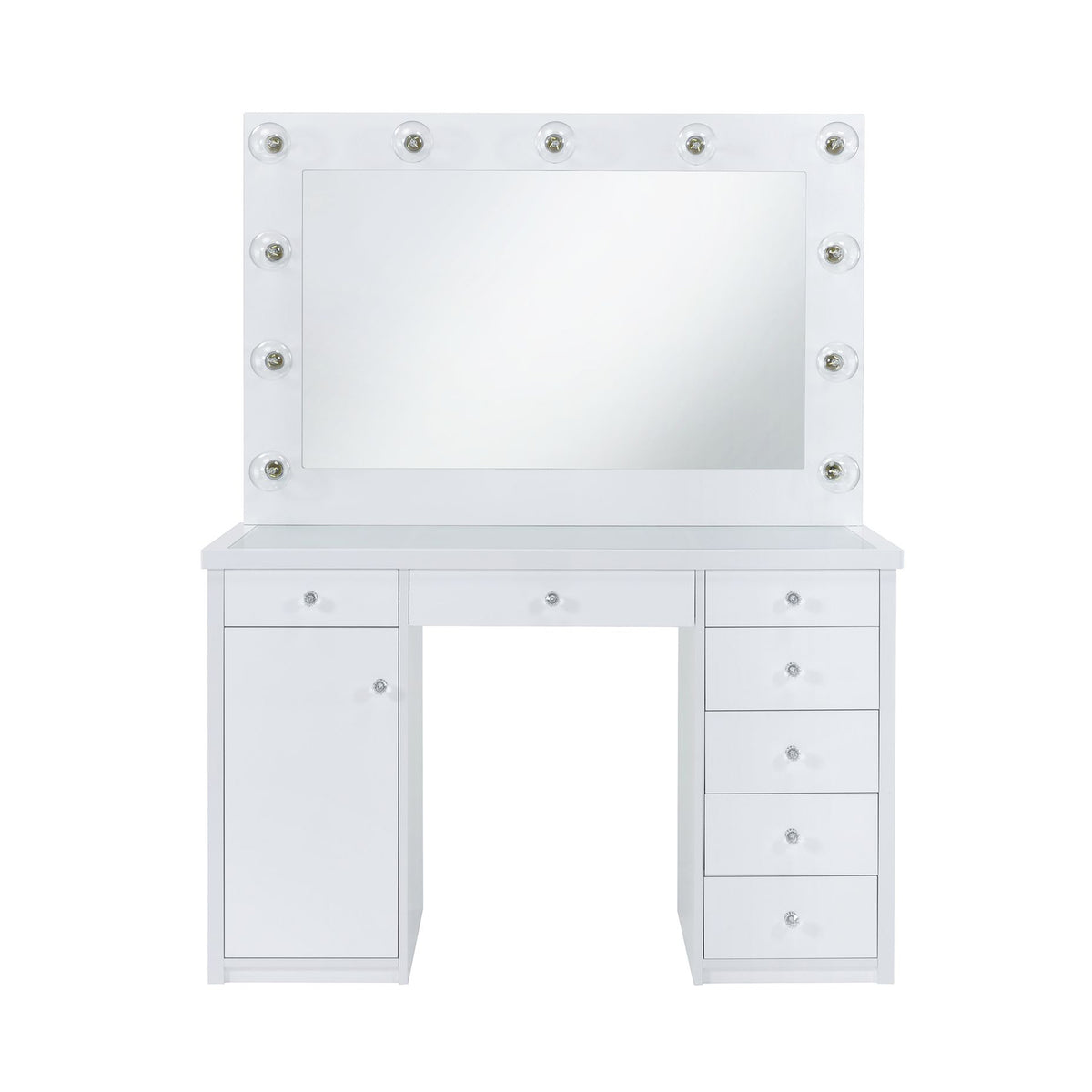 Amia Complete Dressing Table with Lightbulbs