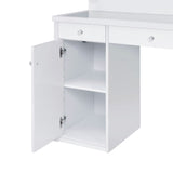 Amia Complete Dressing Table with Lightbulbs - Tampa Furniture Outlet