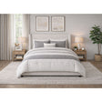 Angeline Complete Queen Non-Storage Bed in Grey Fabric – SKU UB-20390-3-QB | Elements