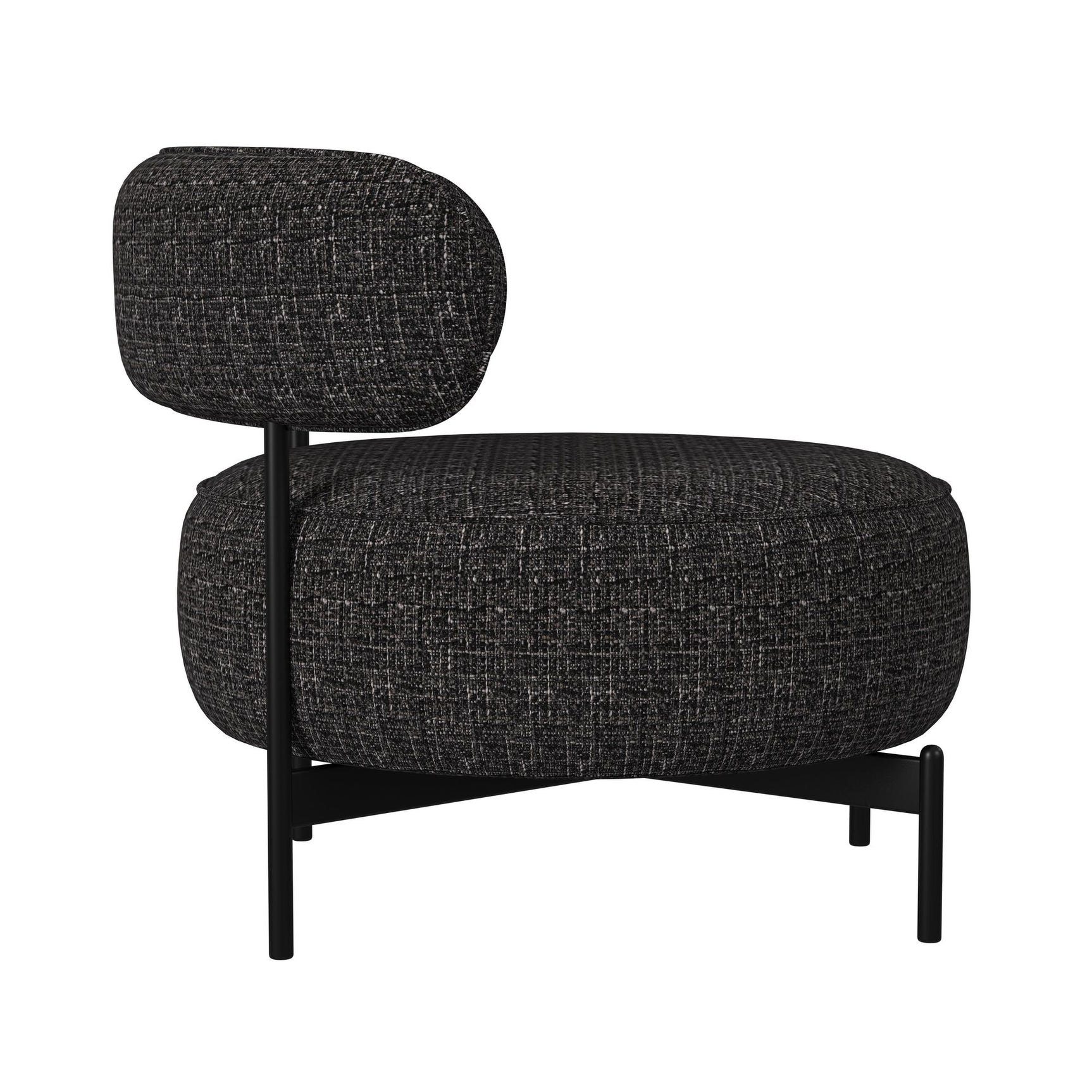 Antonia Swivel Chair in Heron Black - Tampa Furniture Outlet