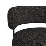 Antonia Swivel Chair in Heron Black - Tampa Furniture Outlet
