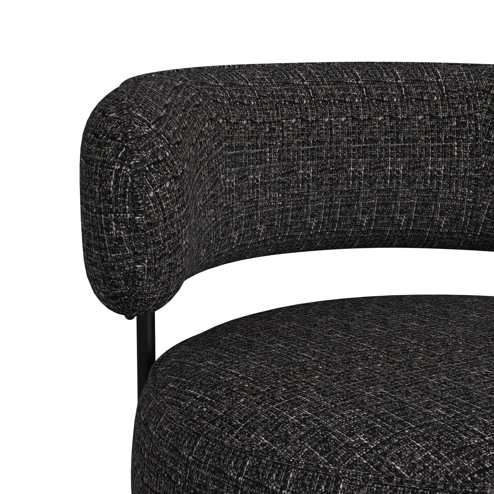Antonia Swivel Chair in Heron Black - Tampa Furniture Outlet