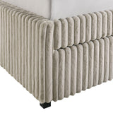 Arden Twin Daybed with Trundle in Corduroy Beige - Tampa Furniture Outlet