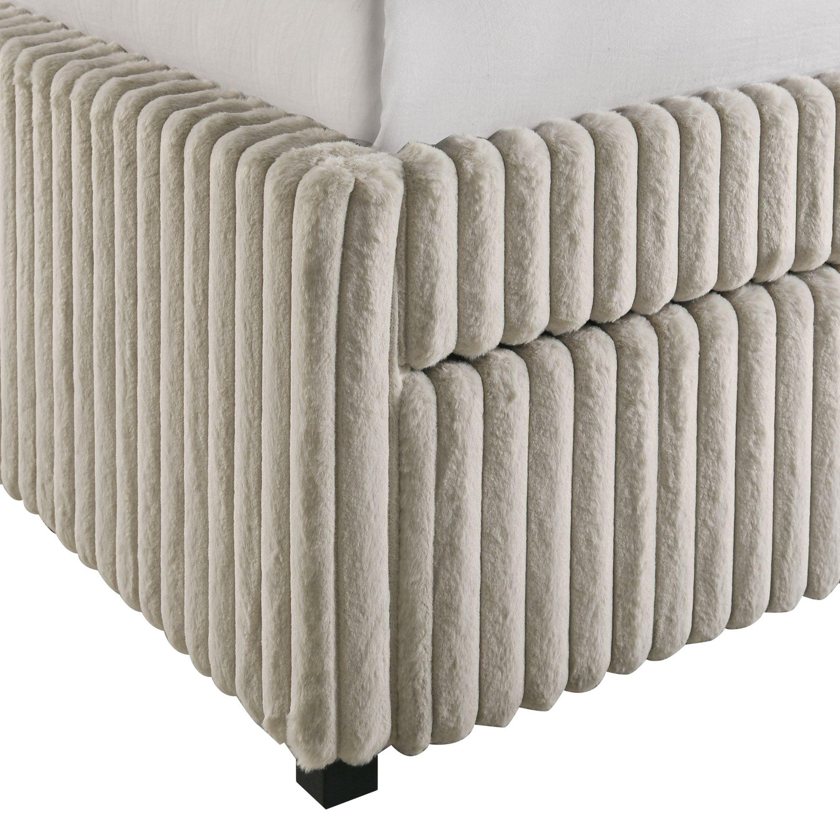 Arden Twin Daybed with Trundle in Corduroy Beige - Tampa Furniture Outlet