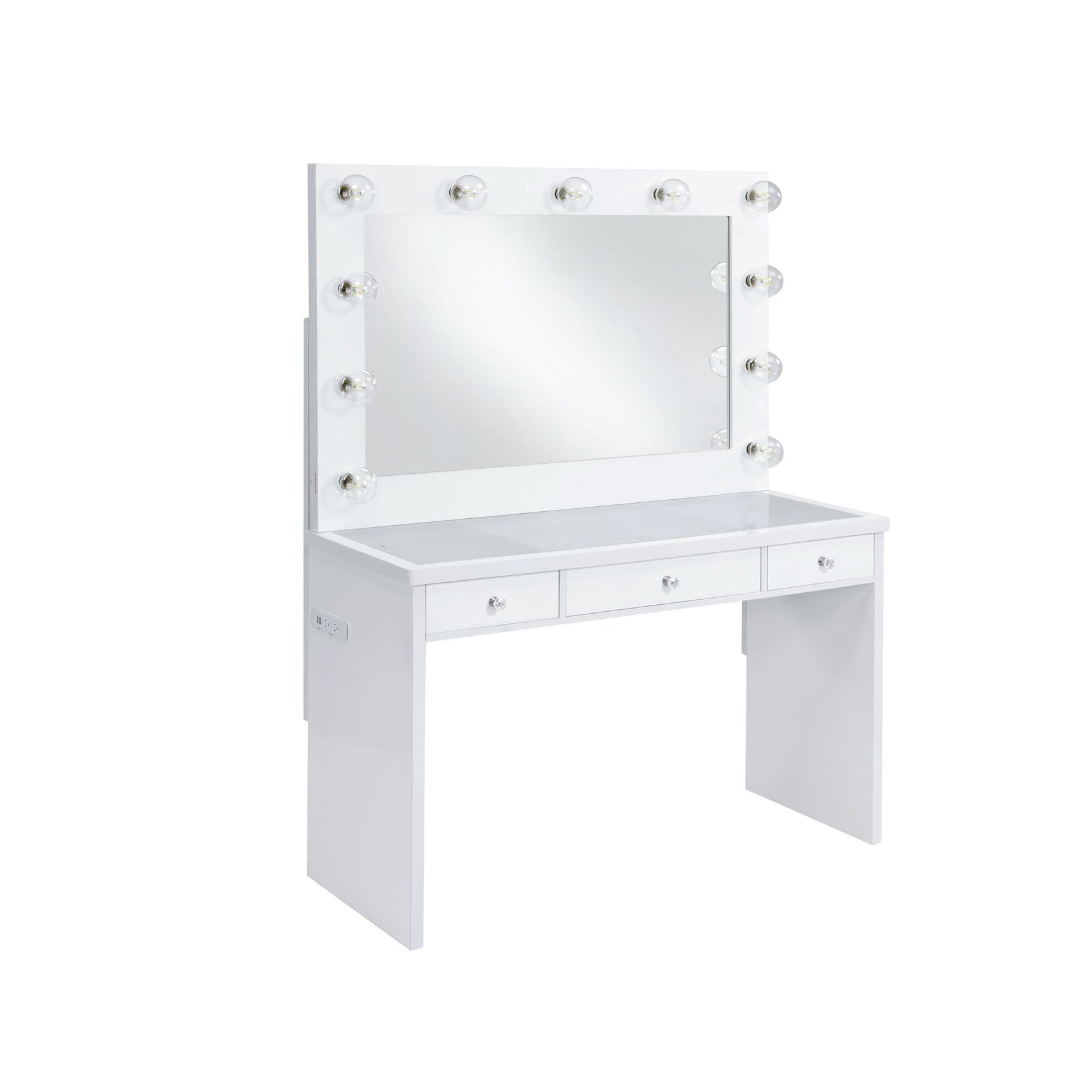 Ariana Complete Dressing Table with Lightbulbs - Tampa Furniture Outlet