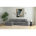 Arizona Modular LHF Chaise with 1 pillow 20" in Steno Charcoal – SKU U-8540-9442-147 | Elements