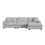 Arizona Modular Armless Chair in Steno Stone - Tampa Furniture Outlet