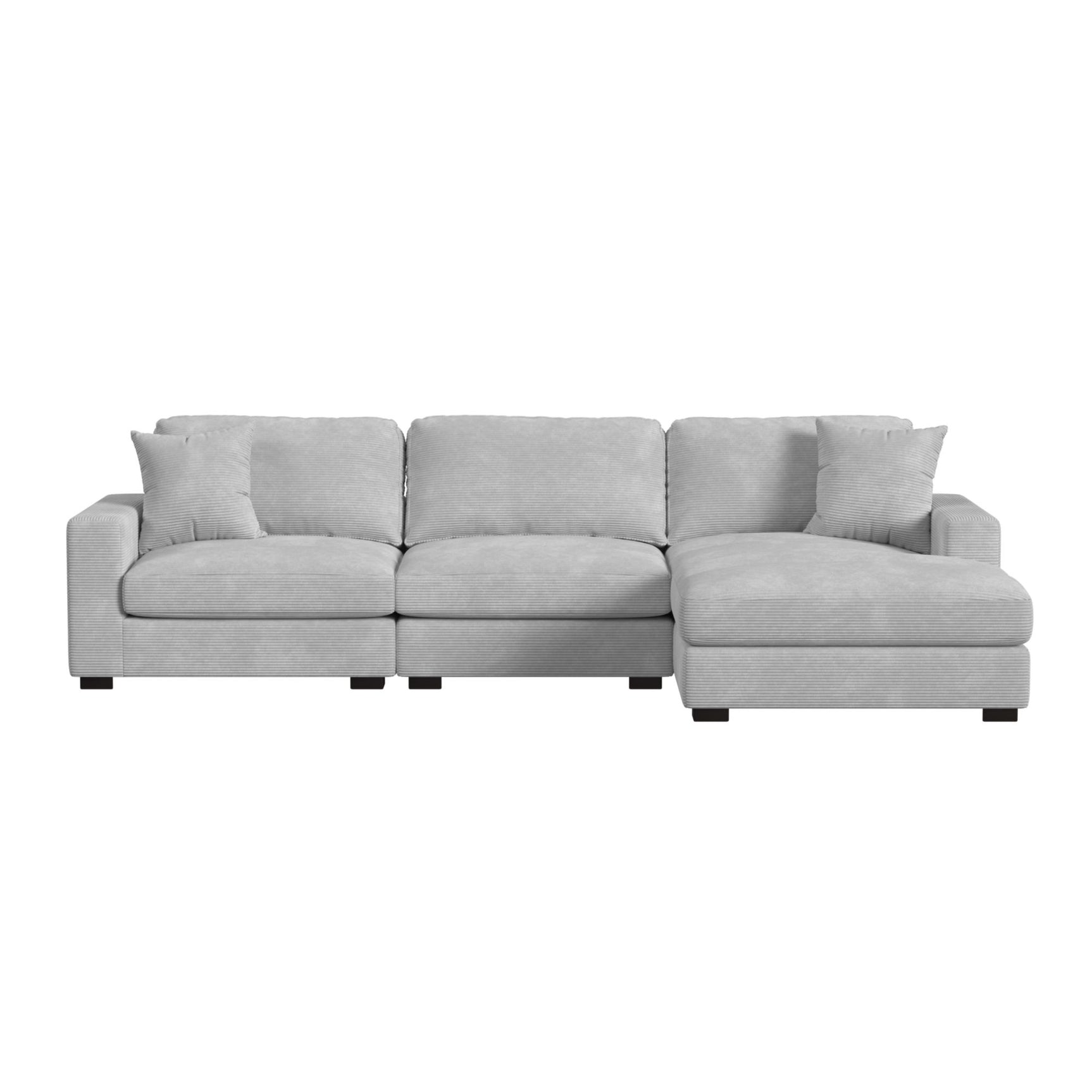 Arizona Modular Armless Chair in Steno Stone - Tampa Furniture Outlet