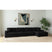 Arizona Modular RHF Chaise with 1 pillow 20" in Steno Black – SKU U-8540-9446-157 | Elements