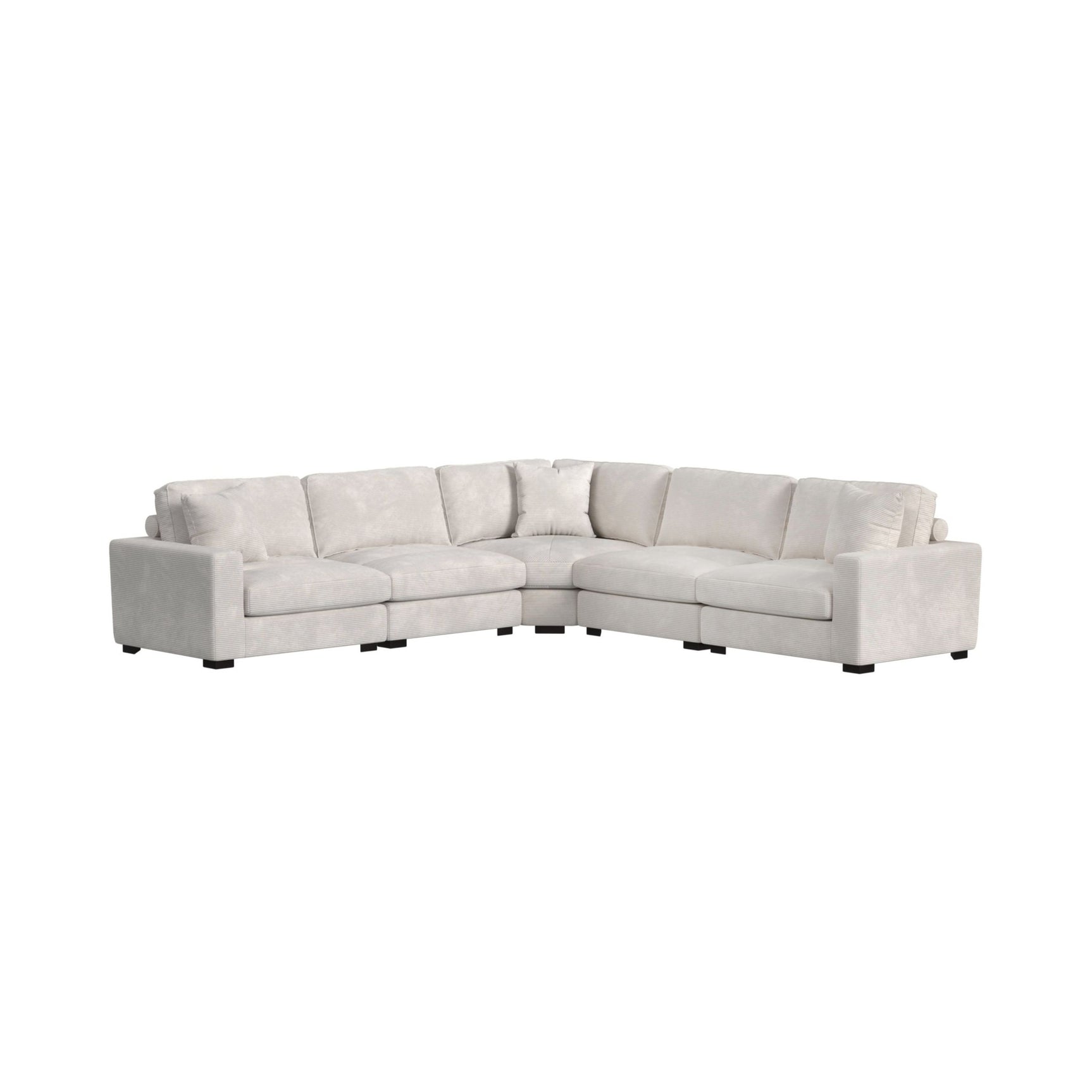 Arizona Modular Wedge with 1 pillow 20" in Steno Beige