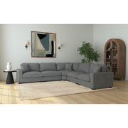 Arizona Modular Wedge with 1 pillow 20" in Steno Charcoal – SKU U-8540-9442-210 | Elements