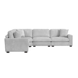 Arizona Modular Armless Chair in Steno Stone - Tampa Furniture Outlet