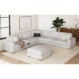 Arizona Modular Armless Chair in Steno Stone - Tampa Furniture Outlet