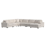 Arizona Modular RHF Chaise with 1 pillow 20" in Steno Beige - Tampa Furniture Outlet