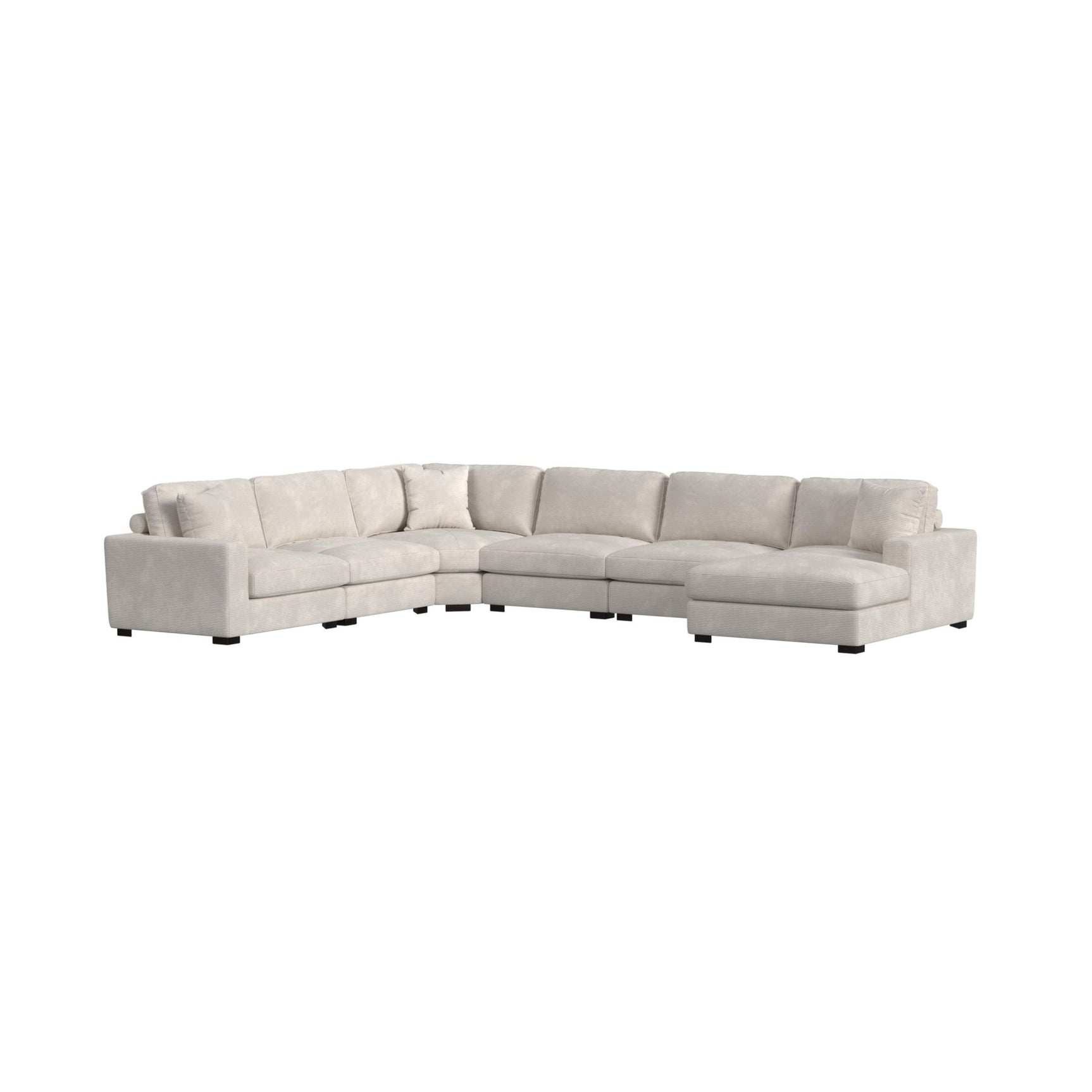 Arizona Modular Wedge with 1 pillow 20" in Steno Beige