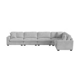 Arizona Modular Armless Chair in Steno Stone - Tampa Furniture Outlet