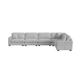 Arizona Modular Wedge with 1 pillow 20" in Steno Stone
