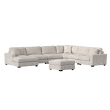Arizona Modular RHF Armchair with 1 pillow 20" in Steno Beige - Tampa Furniture Outlet