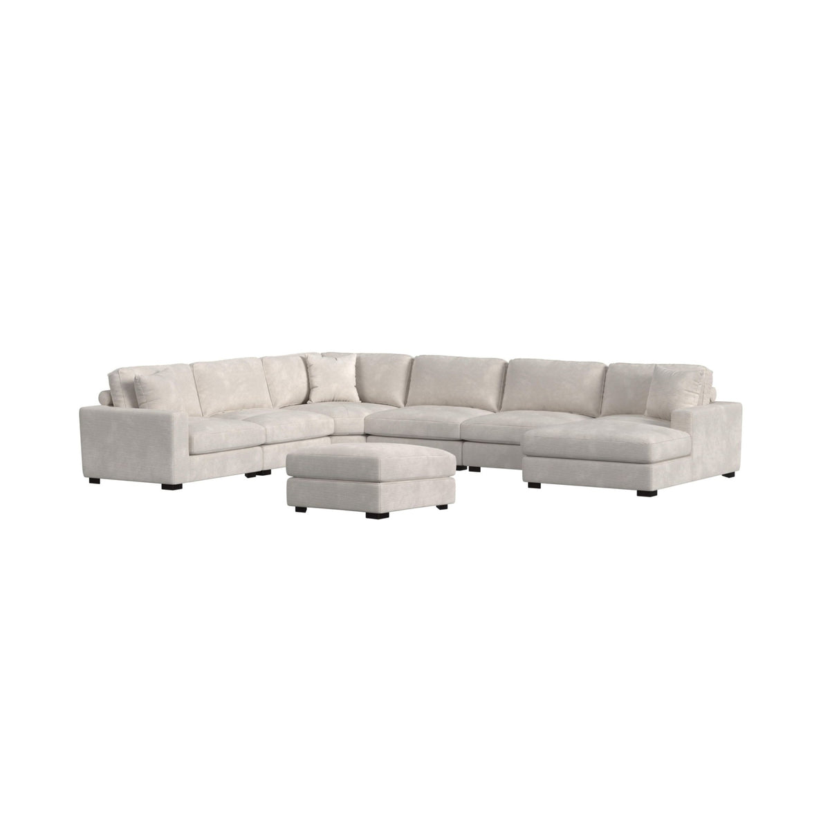 Arizona Modular Armless Chair in Steno Beige